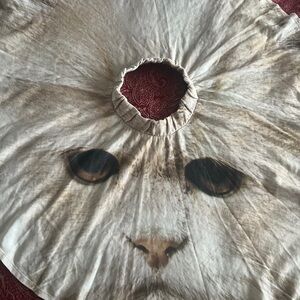 Poptop shop girl skirt cat face organic cotton size 5-6 yo made in Ukraine